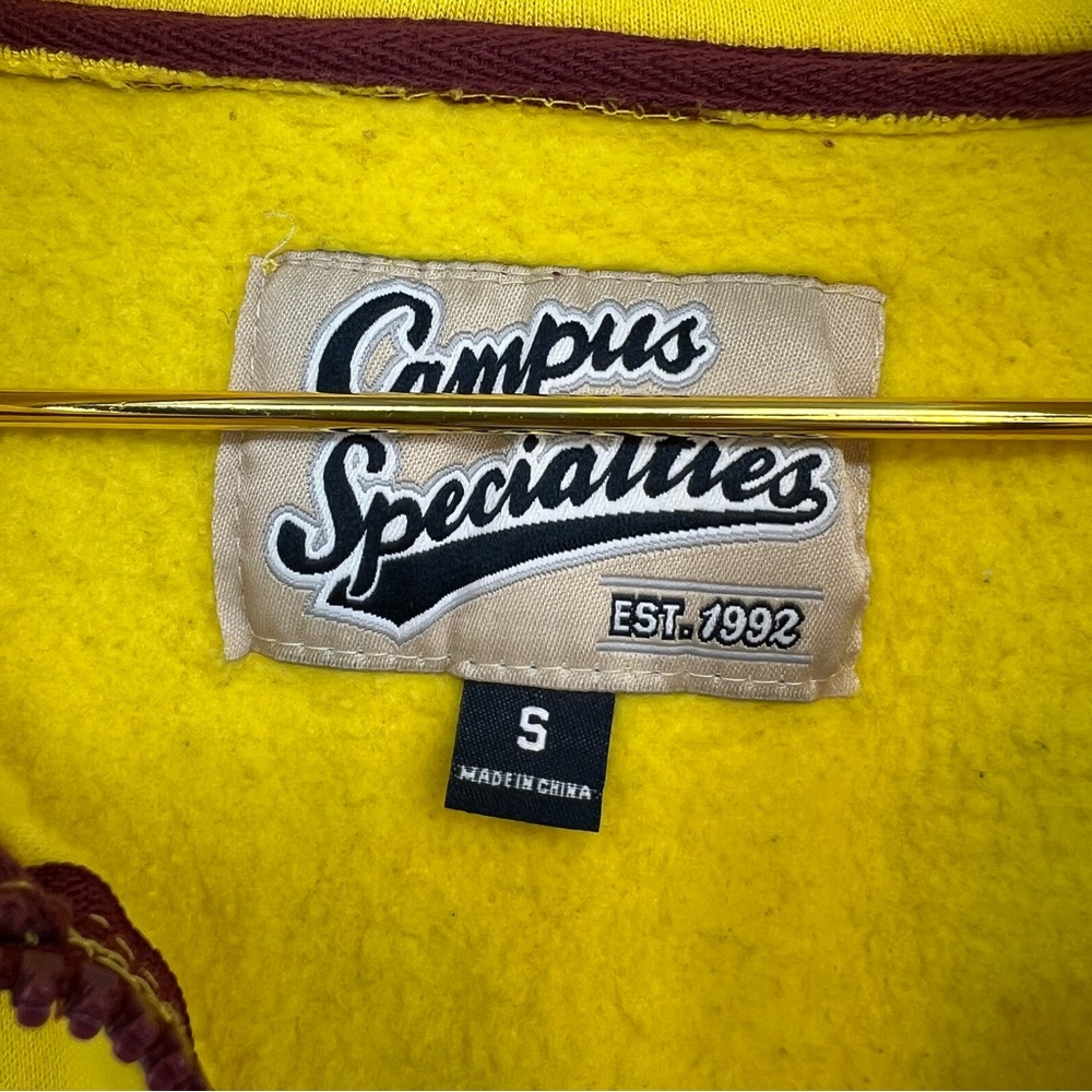 Arizona State Yellow and Maroon Zip Up Sweater - Picture 7 of 9
